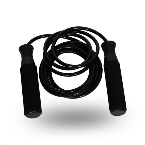 Black Skipping Ropes - Rubber Material, Rope-like Shape, Black Color