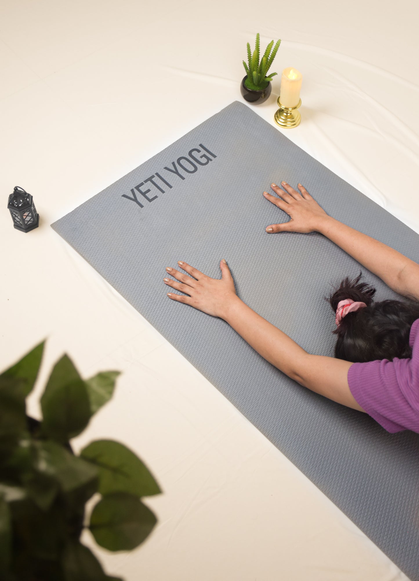 Yeti Yogi EVA Yoga Mat – Grey (4mm / 6mm) | Lightweight Anti-Slip Workout Mat