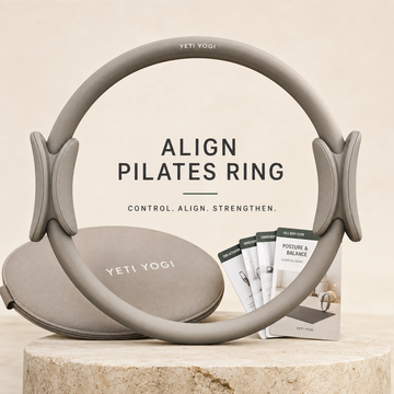 YETI YOGI Align Pilates Ring – 14 Inch Magic Circle – Stone Grey