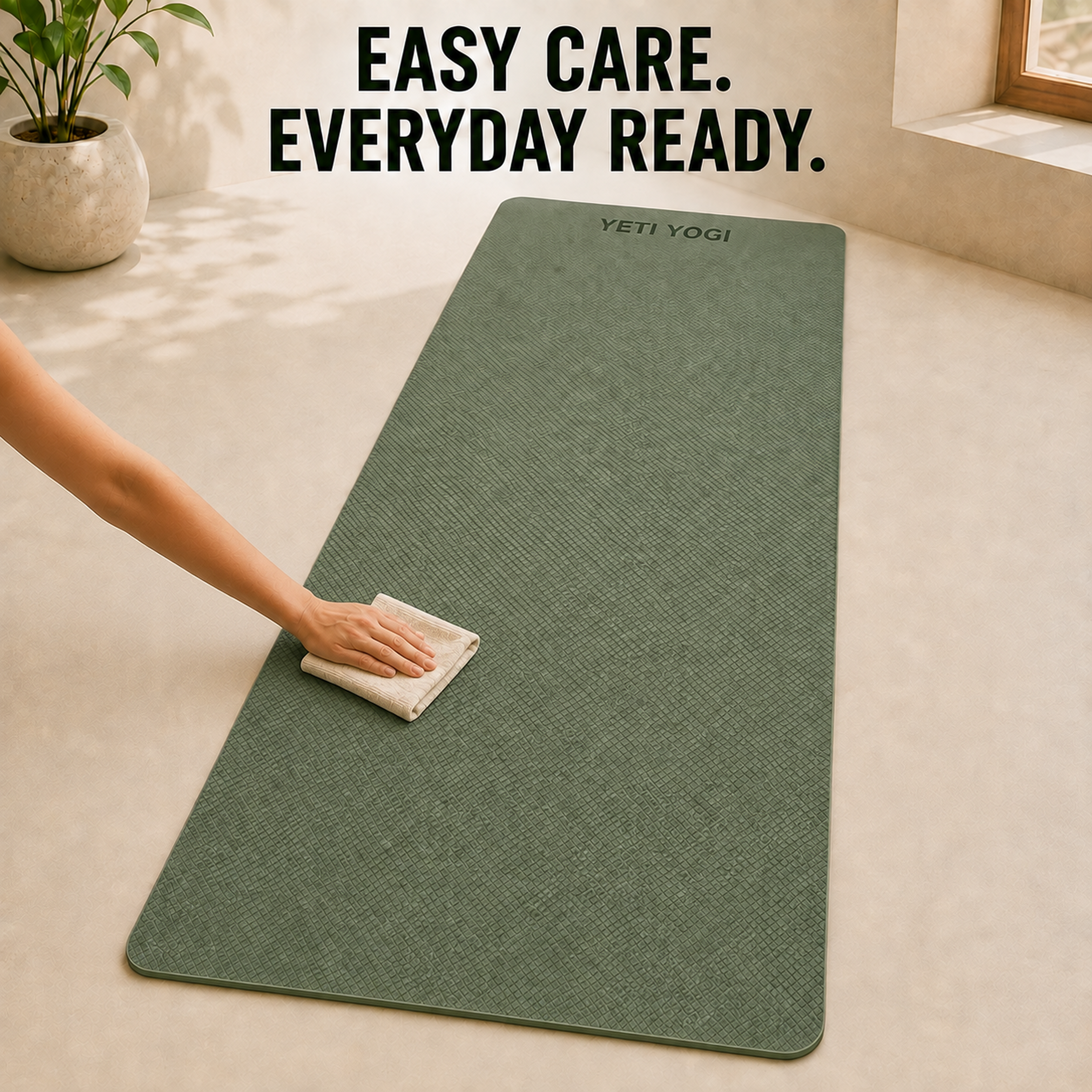YETI YOGI EVA Yoga Mat – Army Green – product image