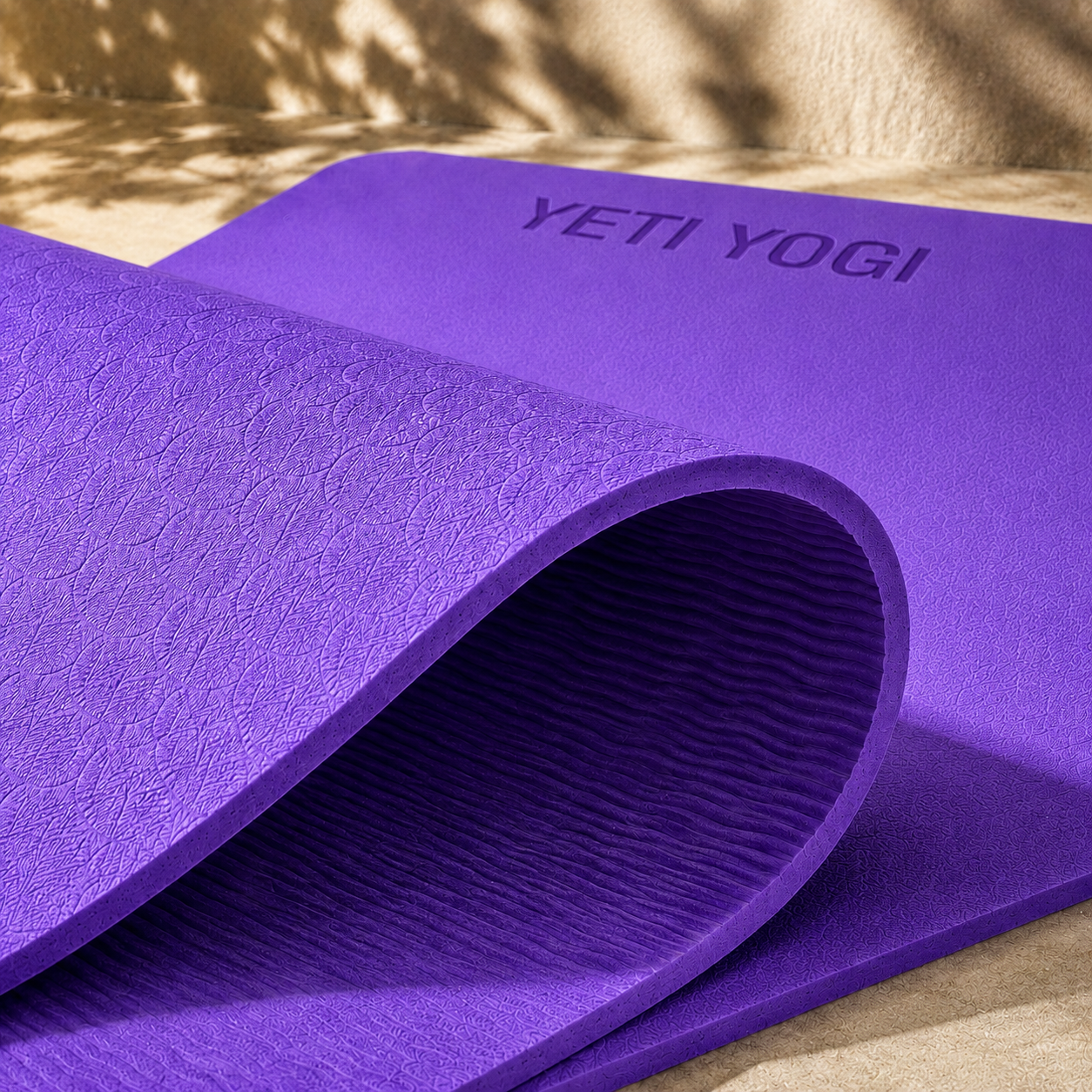 YETI YOGI TPE Yoga Mat – Purple – 6mm / 8mm – product image