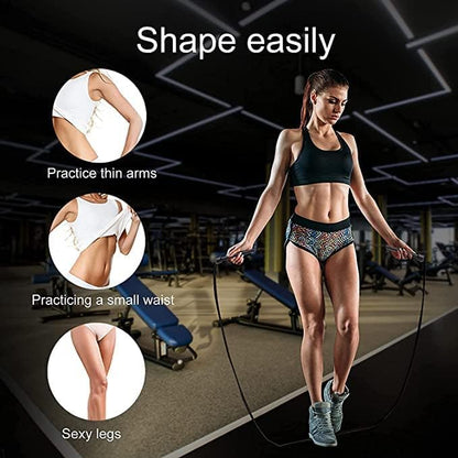 Black Skipping Ropes - Rubber Material, Rope-like Shape, Black Color