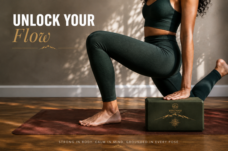 YETI YOGI Forest Green EVA yoga block – yoga practice