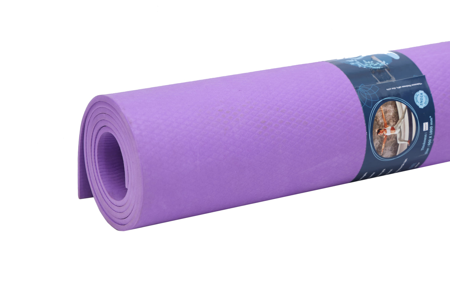 Yeti Yogi 4mm Eva Yoga Mat for Exercise, Anti-Slip Workout Mat for Unisex, Durable & Comfortable Yoga Mats for Home, Gym, and Pilates (Purple, 4 mm)