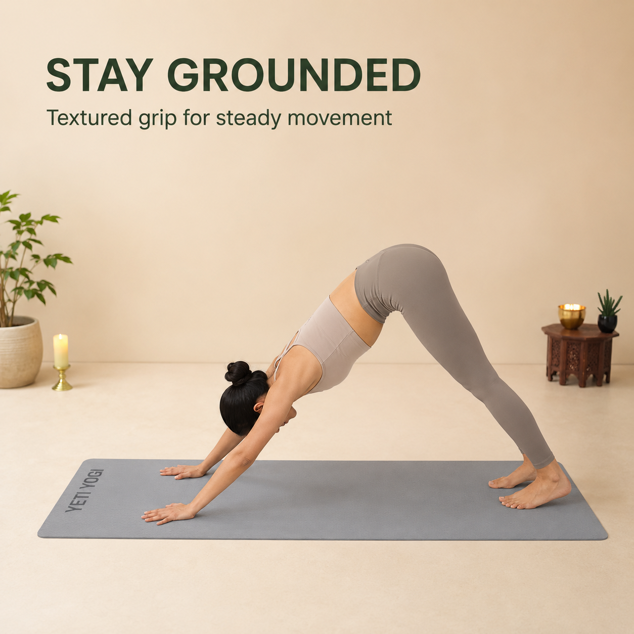 YETI YOGI EVA Yoga Mat – Grey – product image