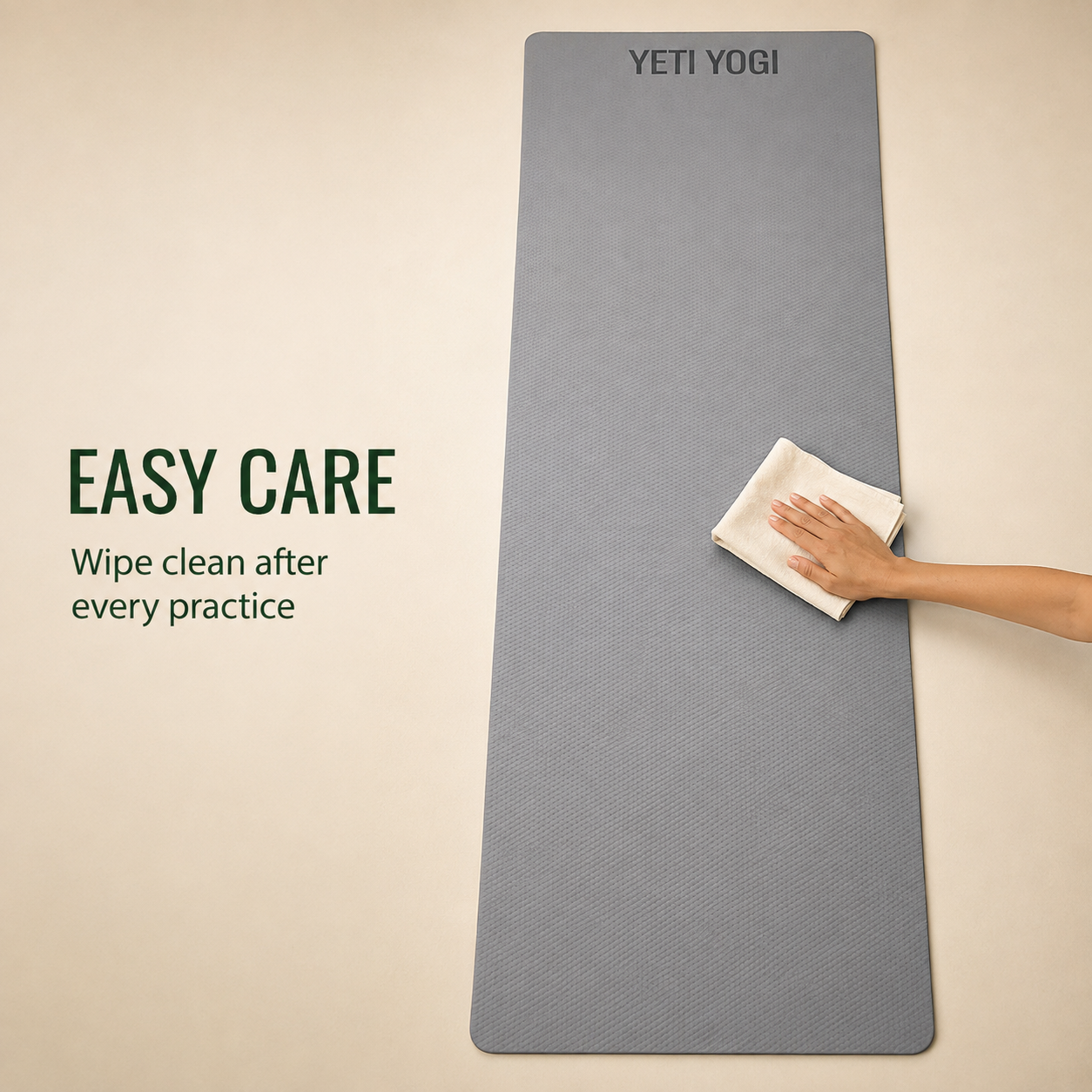 YETI YOGI EVA Yoga Mat – Grey – product image