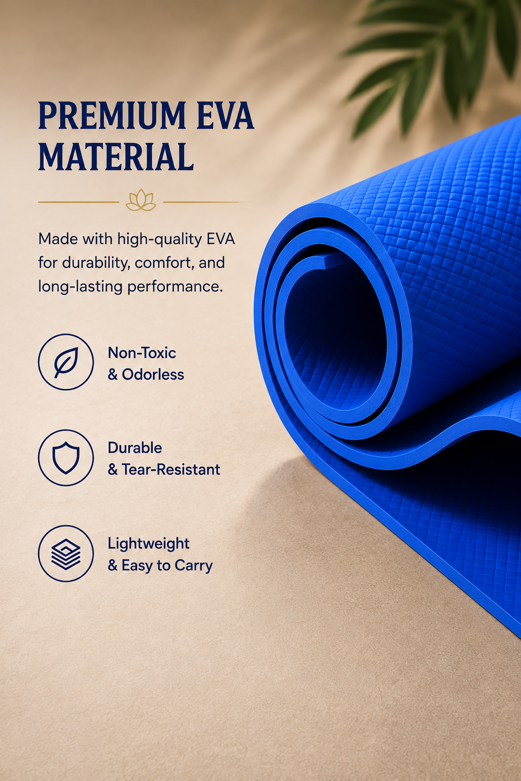 YETI YOGI EVA Yoga Mat – Blue – product image