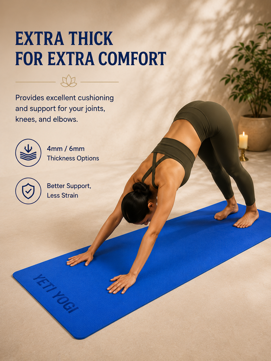 YETI YOGI EVA Yoga Mat – Blue – product image