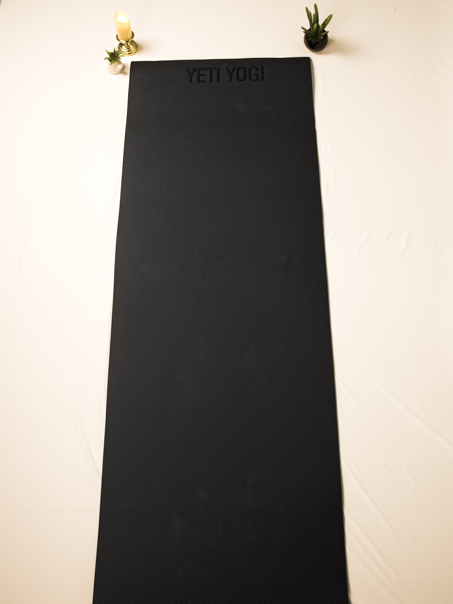 Yeti Yogi EVA Yoga Mat – Black (4mm / 6mm) | Lightweight Anti-Slip Fitness Mat