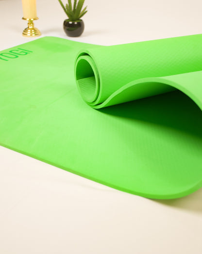 Yeti Yogi EVA Yoga Mat – Green (4mm / 6mm) | Lightweight Anti-Slip Fitness Mat