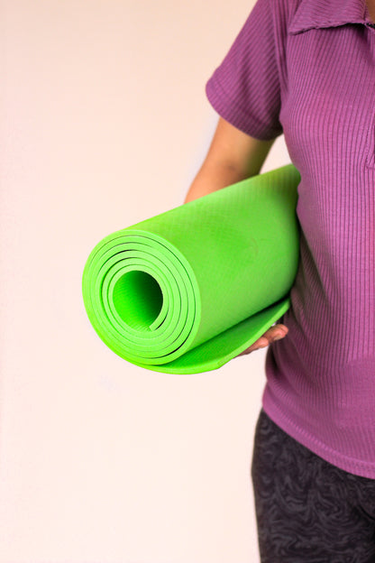 Yeti Yogi EVA Yoga Mat – Green (4mm / 6mm) | Lightweight Anti-Slip Fitness Mat