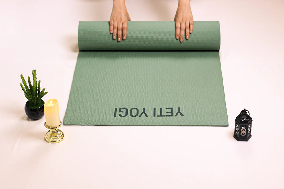Yeti Yogi EVA Yoga Mat – 6ft x 2ft | Anti-Slip Lightweight Workout Mat (4mm / 6mm)