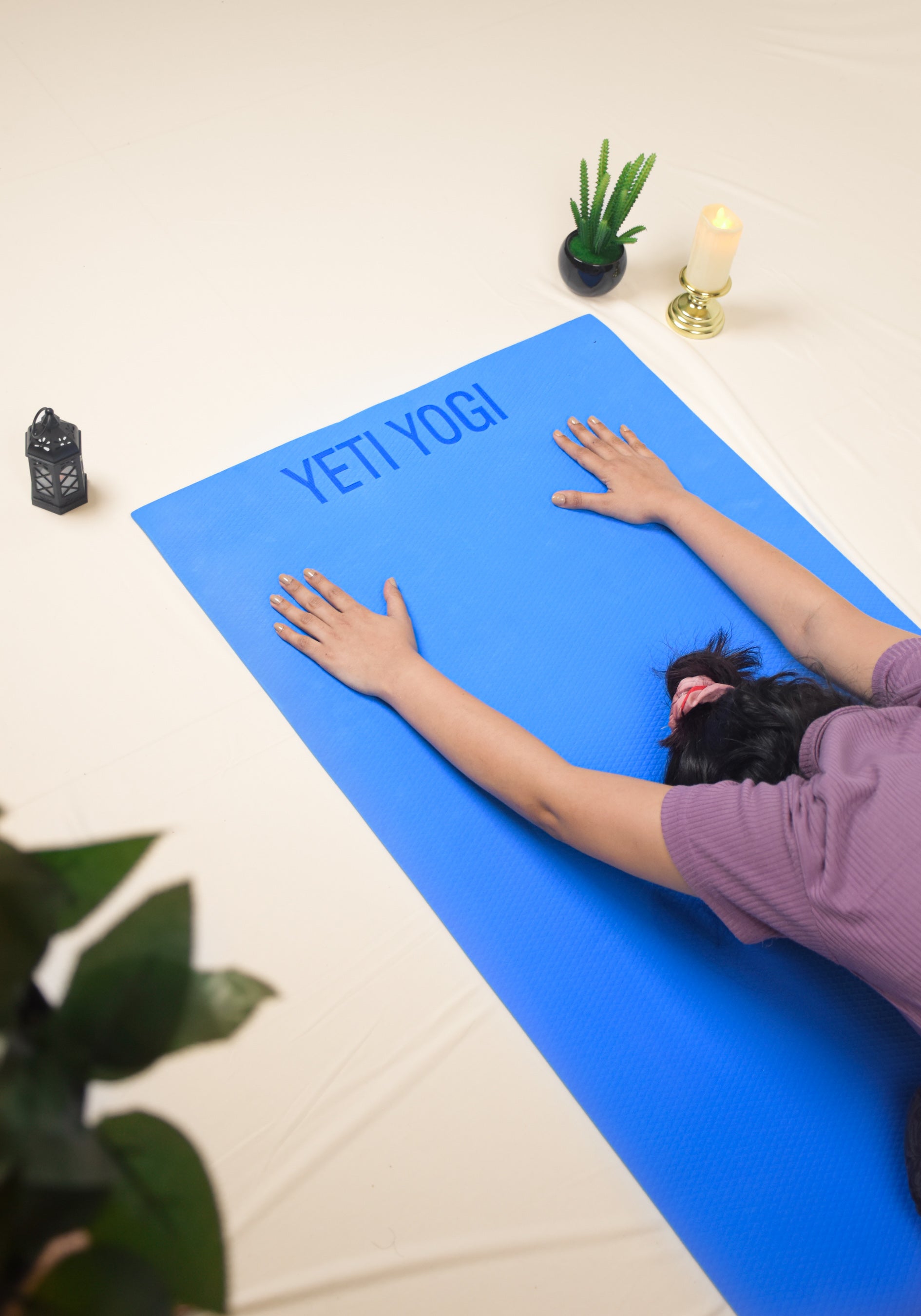 Yeti Yogi EVA Yoga Mat – Blue (4mm / 6mm) | Lightweight Anti-Slip Workout Mat