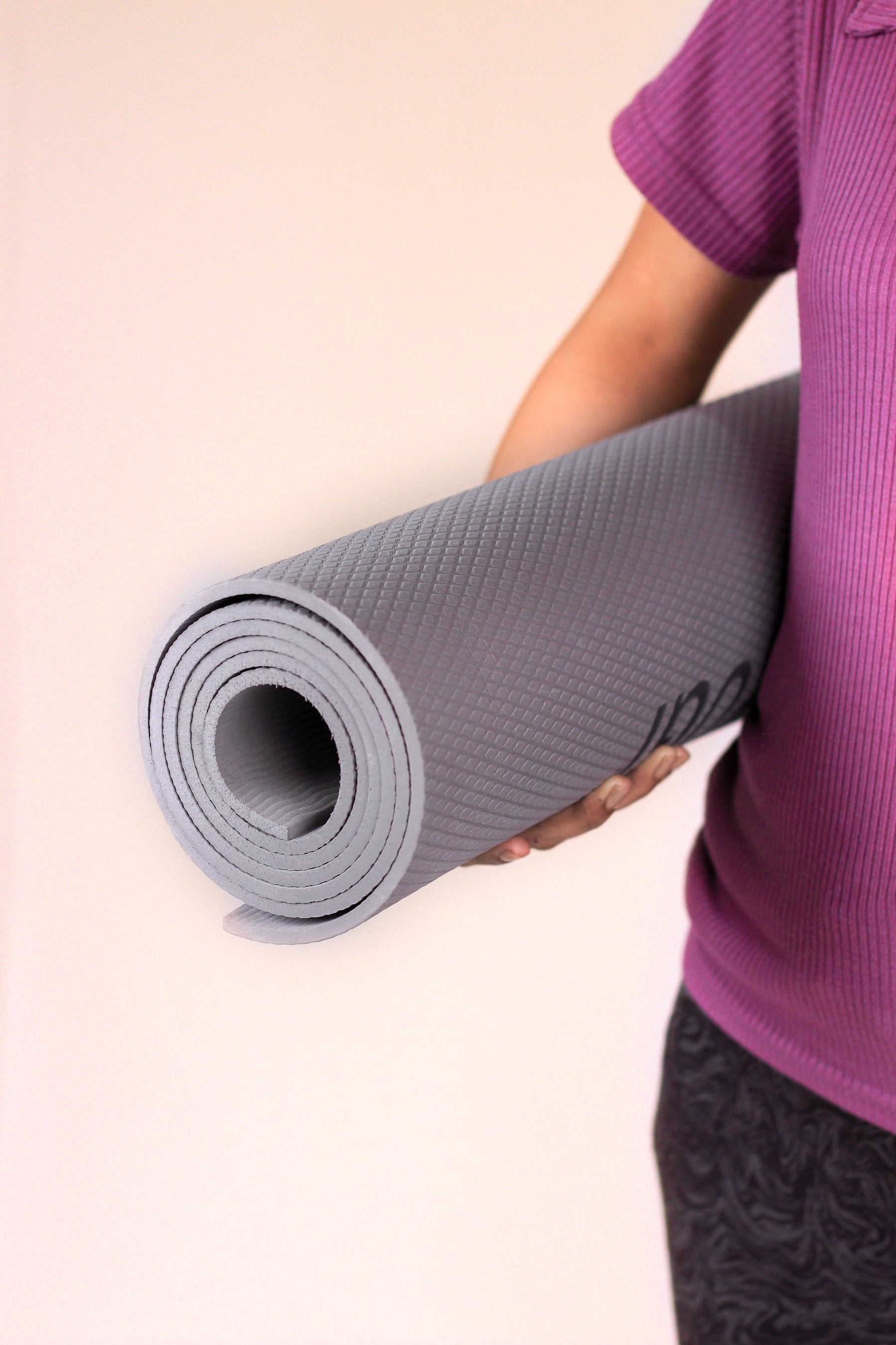 Yeti Yogi EVA Yoga Mat – Grey (4mm / 6mm) | Lightweight Anti-Slip Workout Mat