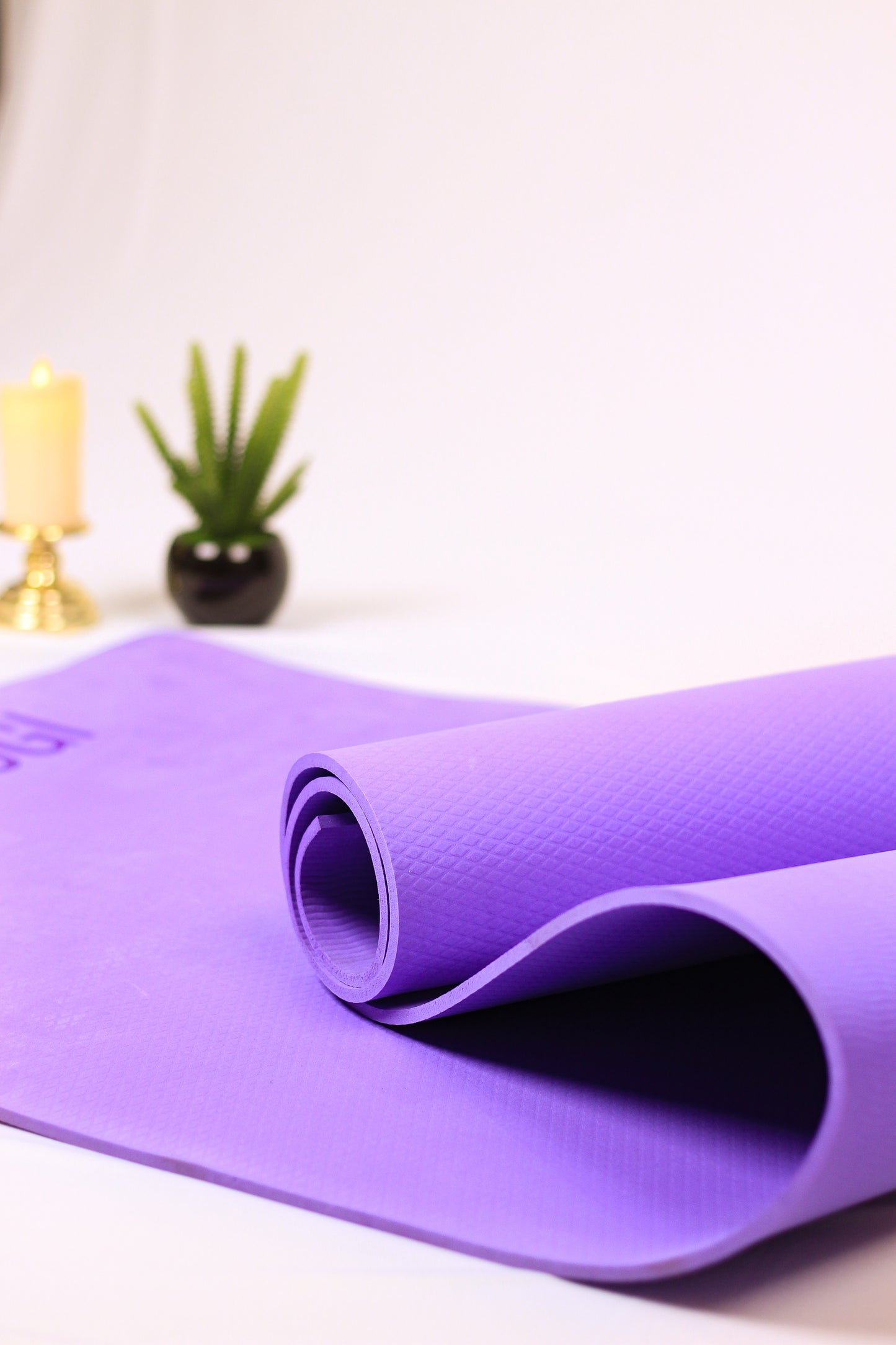 Yeti Yogi EVA Yoga Mat – Purple (4mm / 6mm) | Lightweight Anti-Slip Fitness Mat