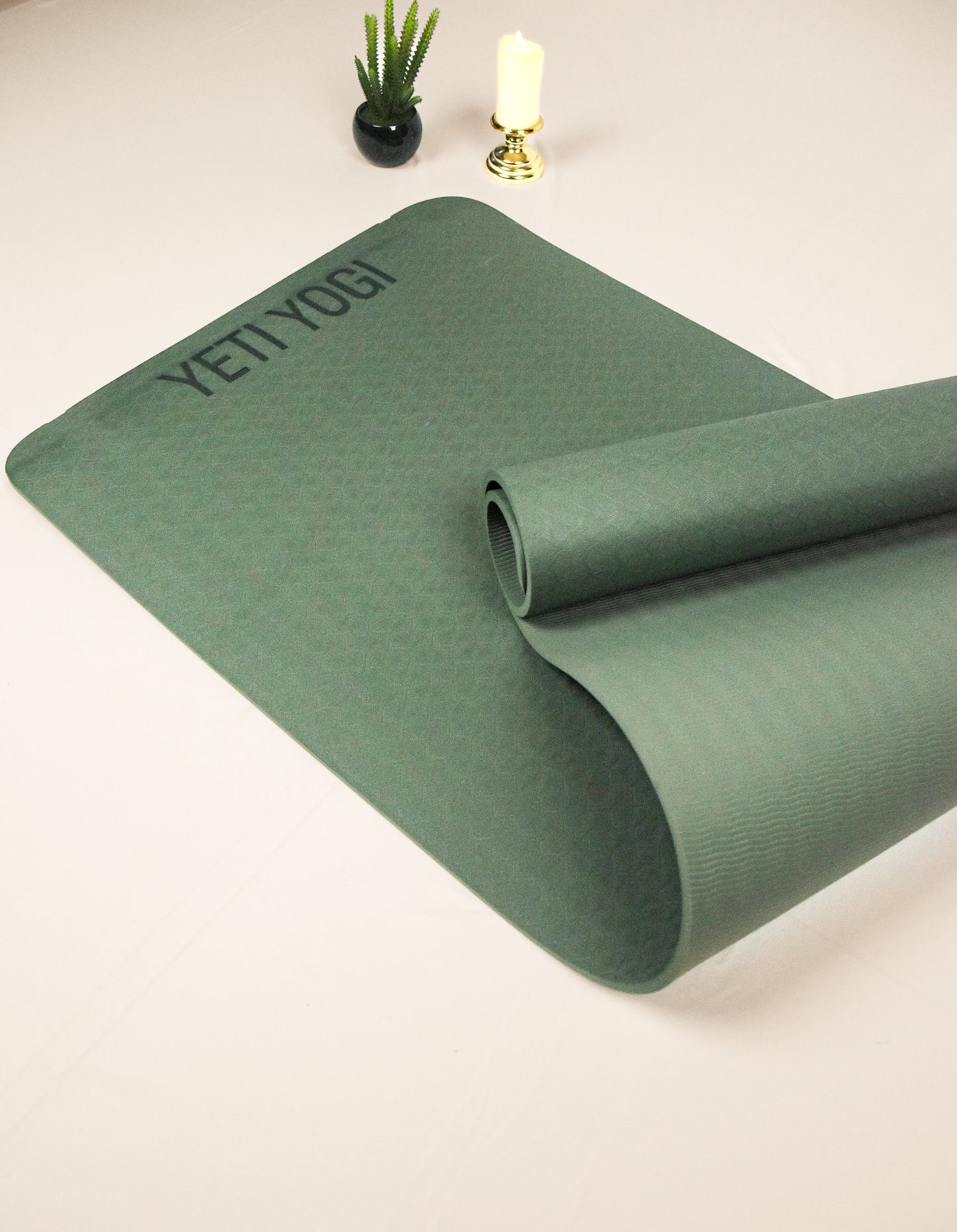 Yeti Yogi TPE Yoga Mat – 6ft x 2ft | Premium Anti-Slip Comfort Mat (6mm / 8mm)