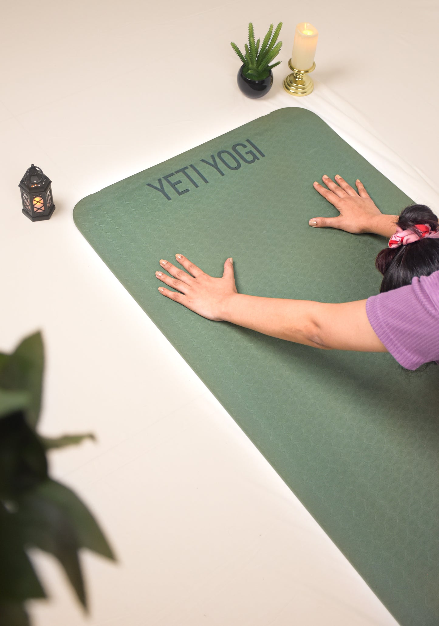 Yeti Yogi TPE Yoga Mat – 6ft x 2ft | Premium Anti-Slip Comfort Mat (6mm / 8mm)