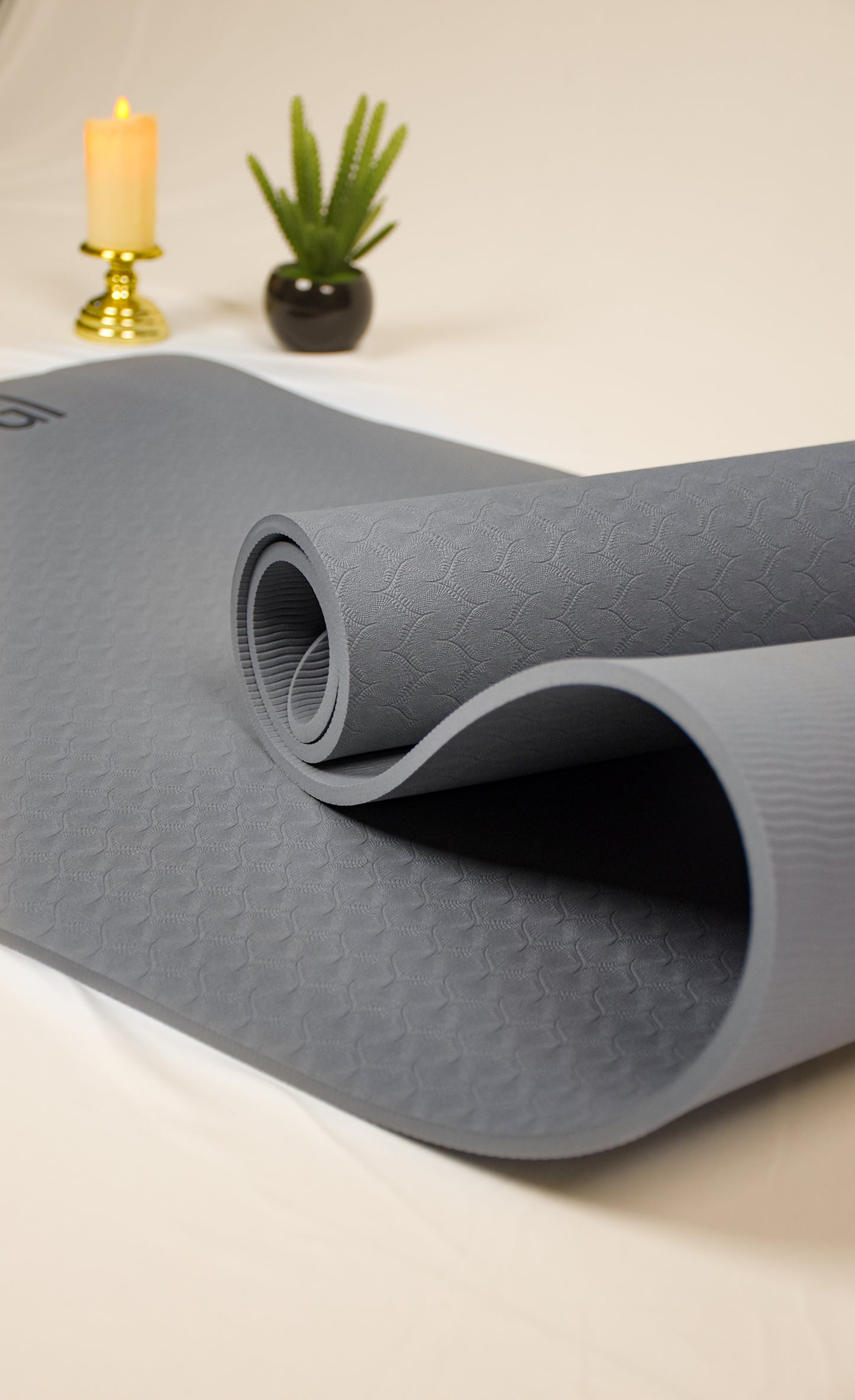 Yeti Yogi TPE Yoga Mat – 6ft x 2ft | Premium Anti-Slip Comfort Mat (6mm / 8mm)