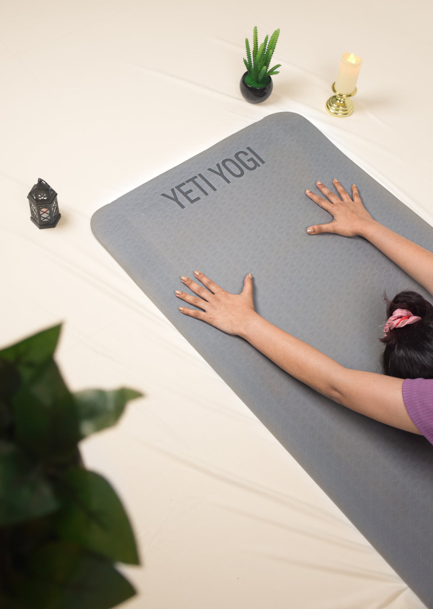 Yeti Yogi TPE Yoga Mat – 6ft x 2ft | Premium Anti-Slip Comfort Mat (6mm / 8mm)