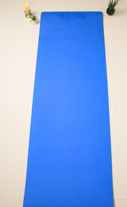 Yeti Yogi TPE Yoga Mat – 6ft x 2ft | Premium Anti-Slip Comfort Mat (6mm / 8mm)