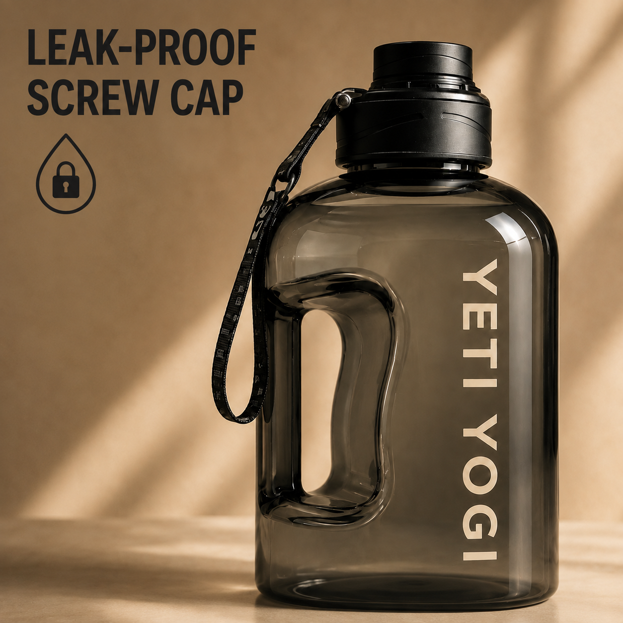 YETI YOGI 2 Litre Gym Bottle - leak-proof screw cap