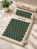YETI YOGI Warm Cream acupressure mat and pillow set