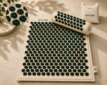 Warm Cream acupressure mat and pillow spike detail