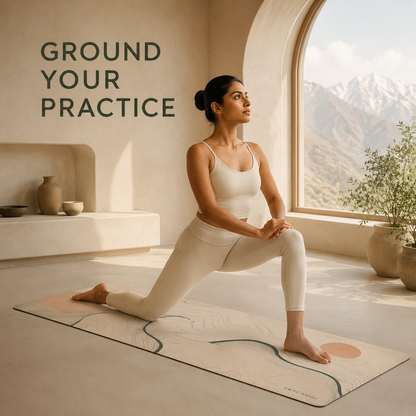 YETI YOGI Alpine Drift 6 mm PU yoga mat – Lifestyle use