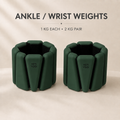 Forest Green ankle and wrist weights