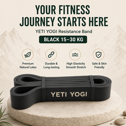 YETI YOGI Black resistance band infographic 1