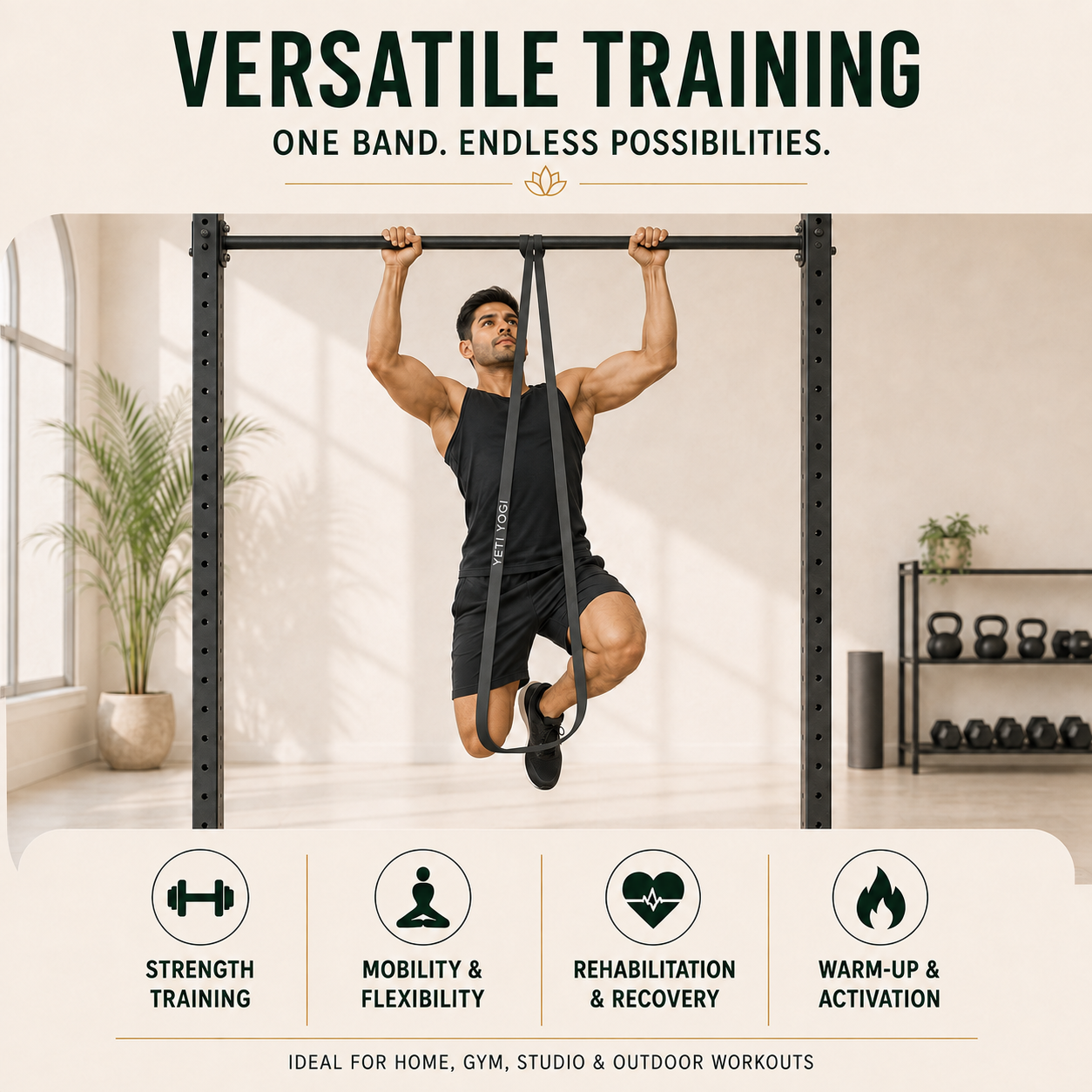 YETI YOGI Black resistance band infographic 6