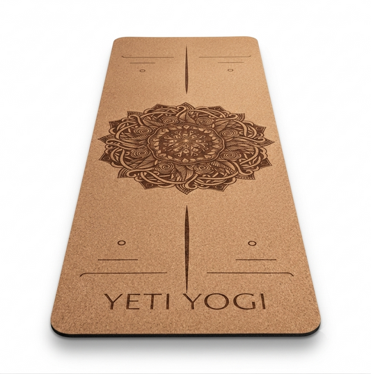 YETI YOGI Cork Yoga Mat angled product view