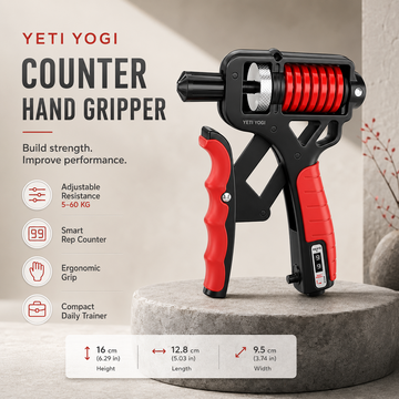 YETI YOGI Counter Hand Gripper Midnight Black Crimson Red adjustable 5-60 kg