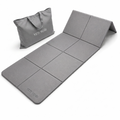 YETI YOGI Foldable TPE Travel Yoga Mat – 5mm – Stone Grey