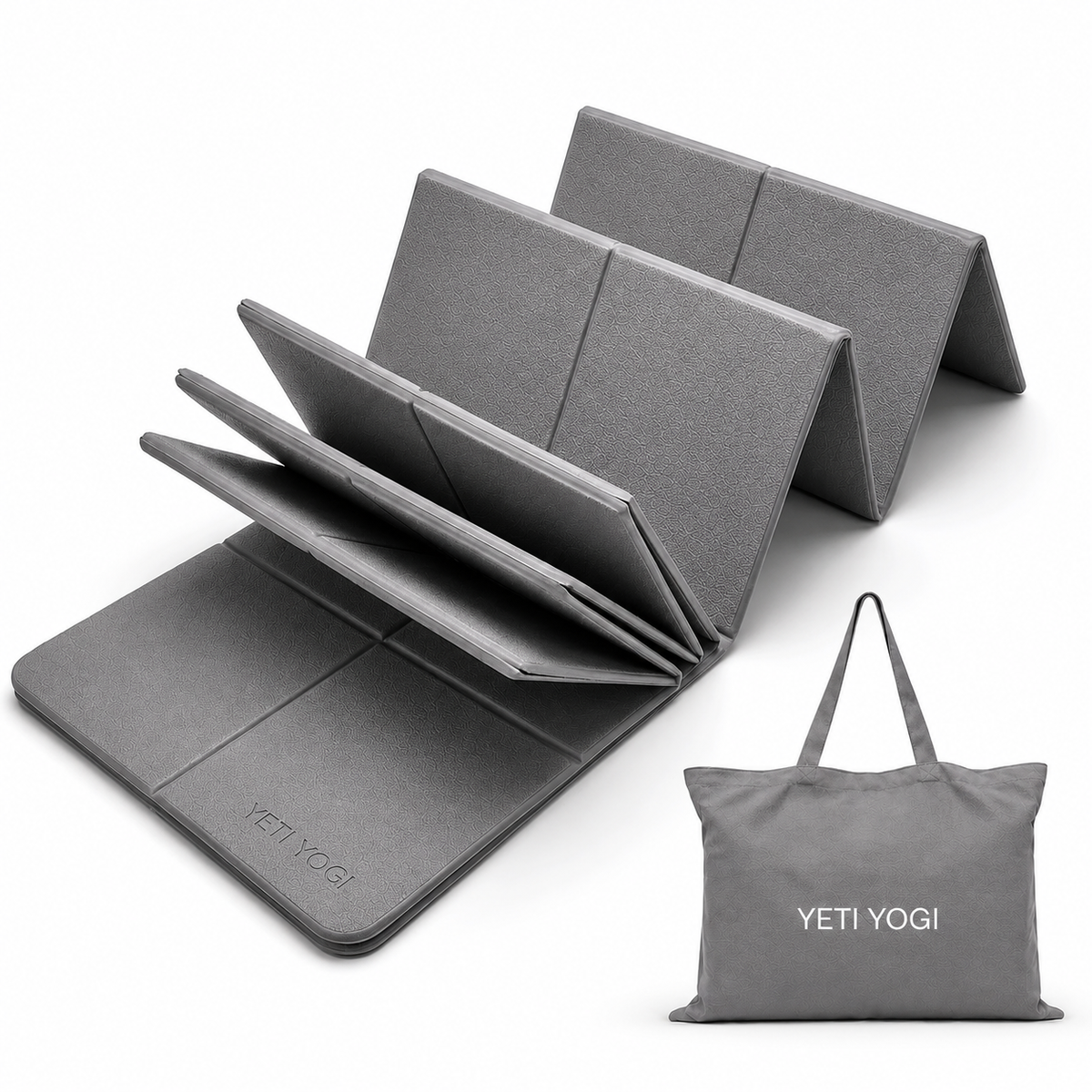 Foldable TPE travel yoga mat folding design