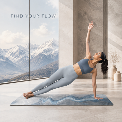 YETI YOGI Glacial Current 6 mm PU yoga mat – Lifestyle use