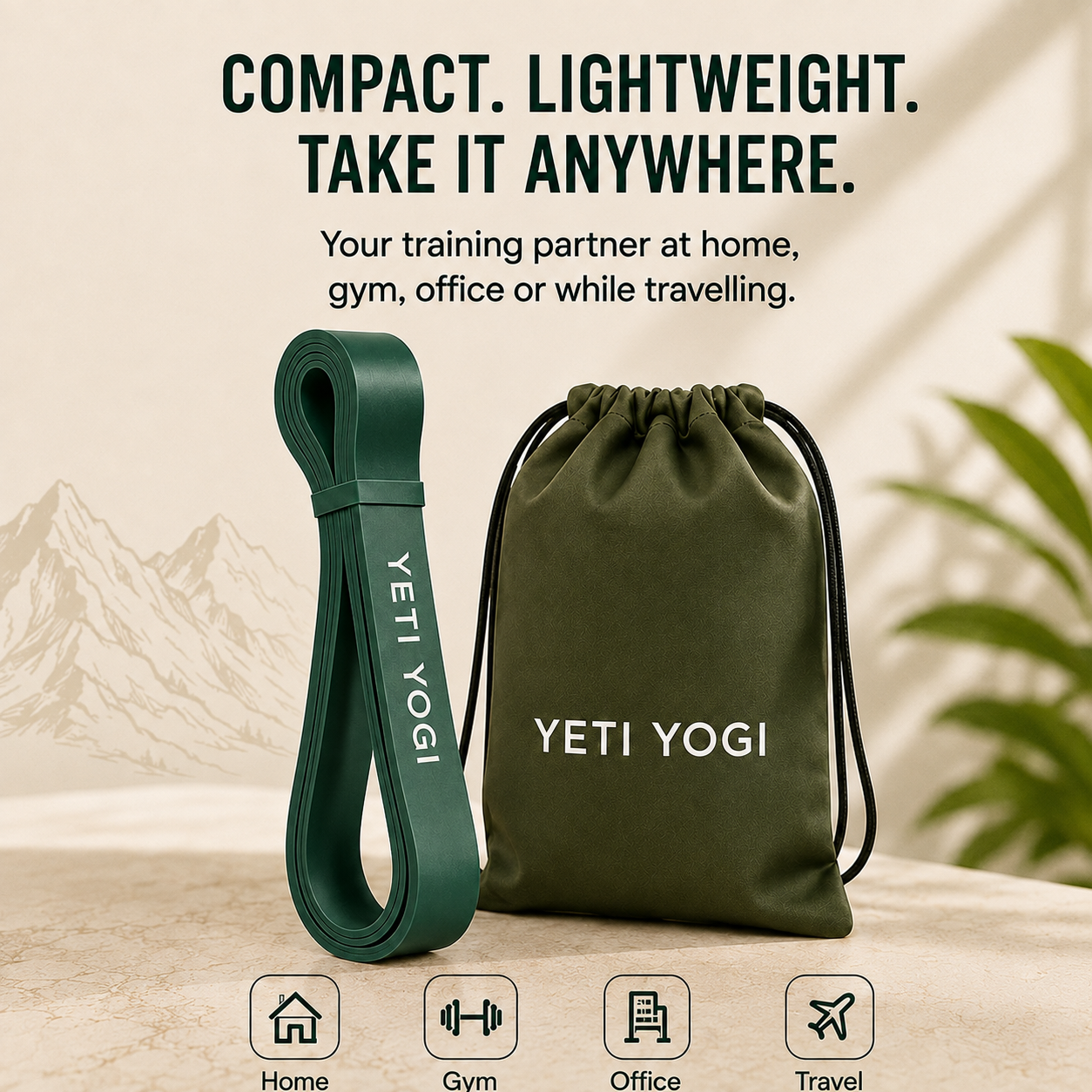 YETI YOGI Green resistance band infographic 5