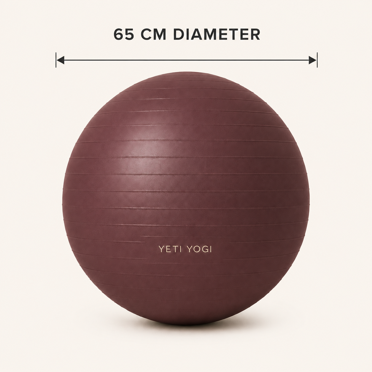 YETI YOGI 65 cm Gym Ball Rosewood Mauve – image 3