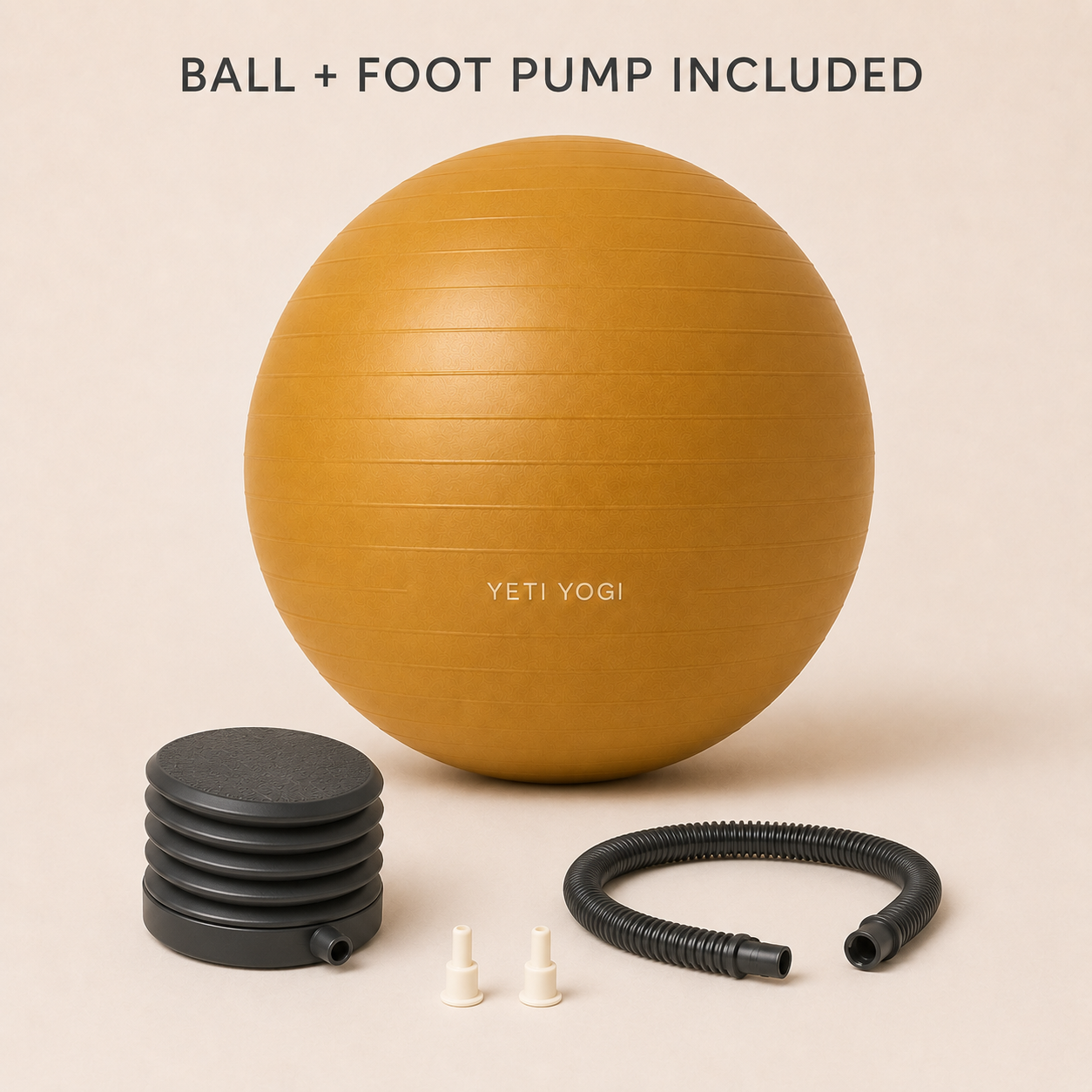 YETI YOGI 65 cm Gym Ball Saffron Ochre – image 2