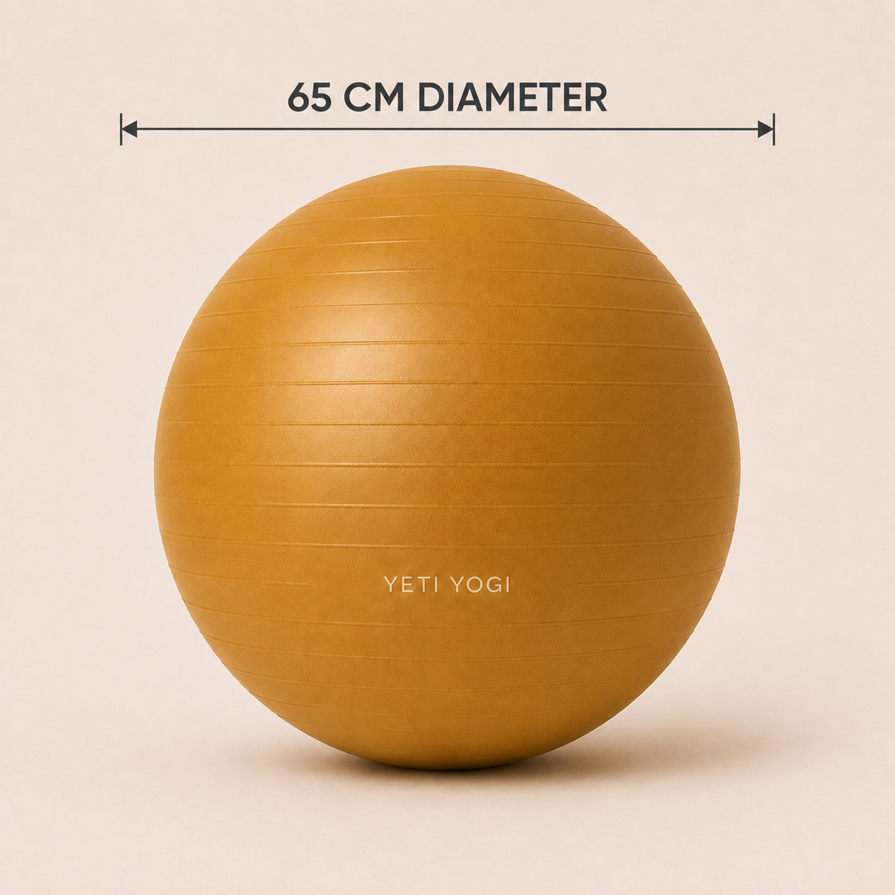 YETI YOGI 65 cm Gym Ball Saffron Ochre – image 3