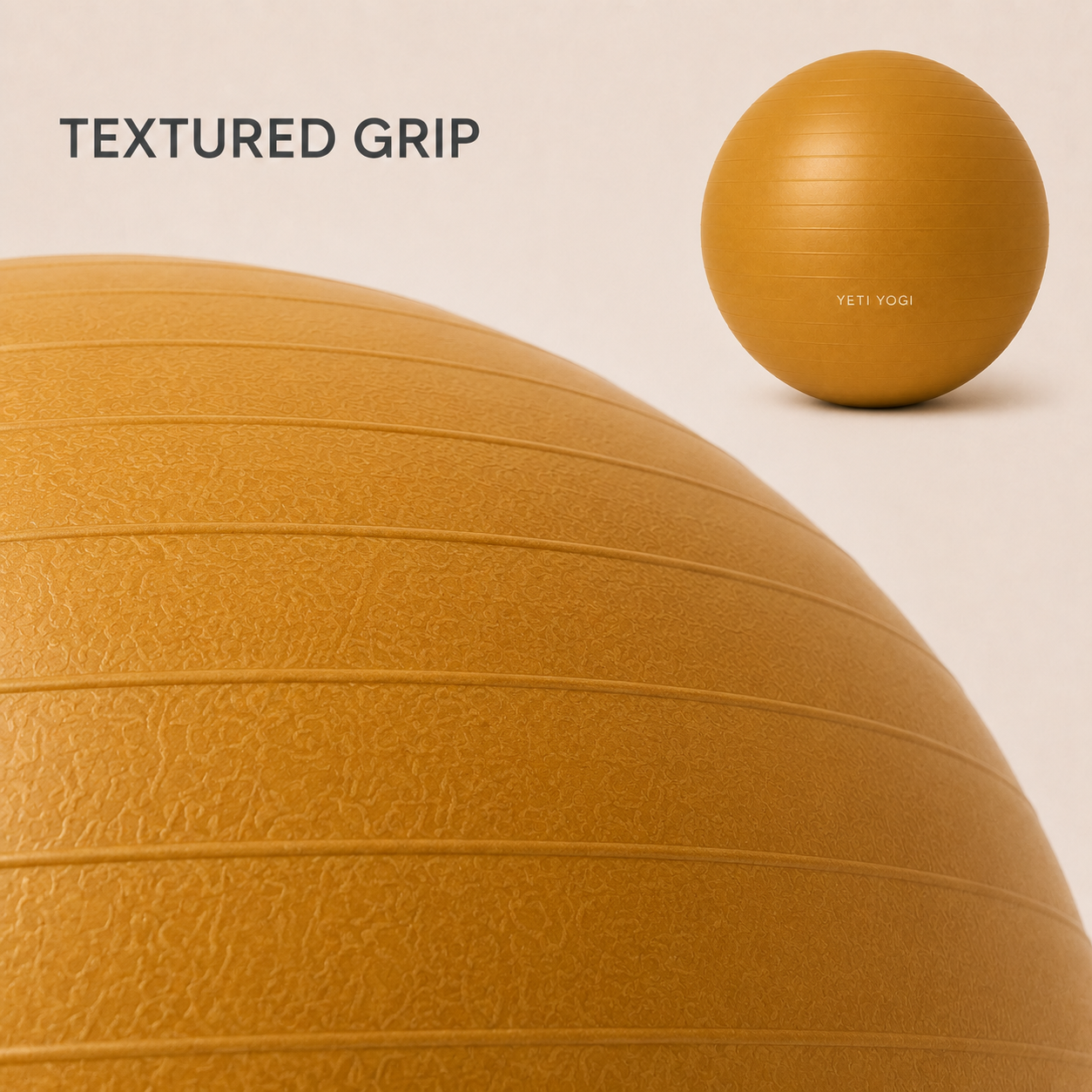 YETI YOGI 65 cm Gym Ball Saffron Ochre – image 4