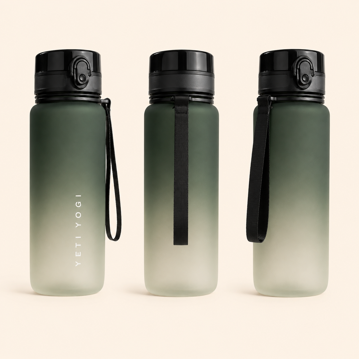 YETI YOGI Gym Bottle Forest Green to Frost - multi-angle