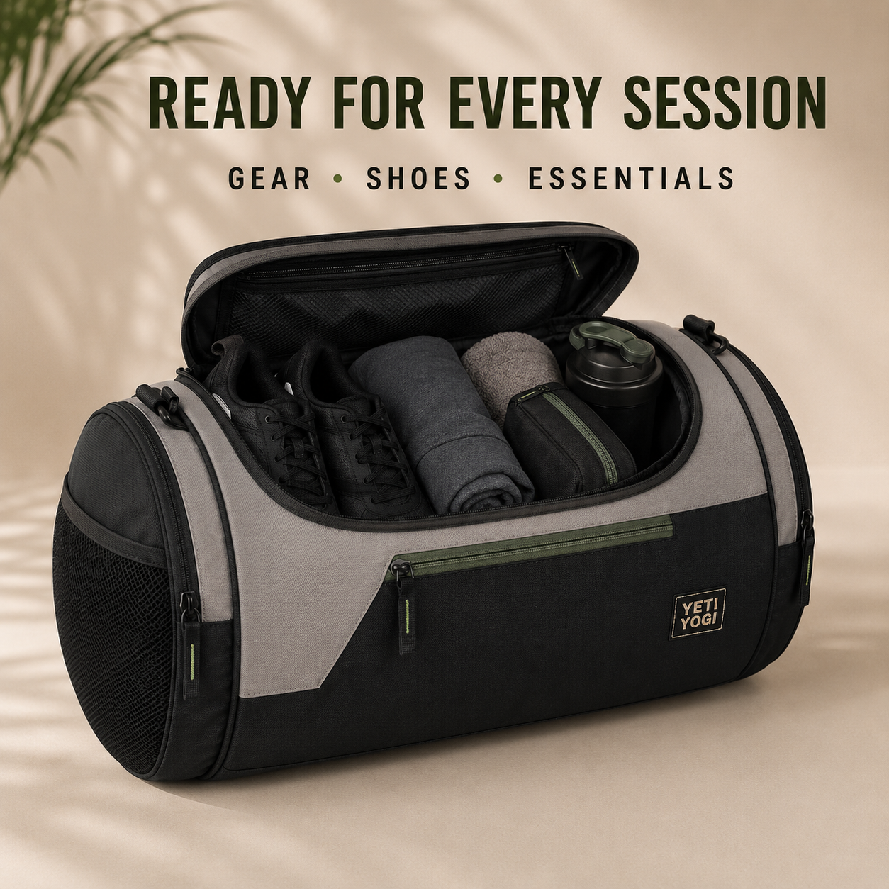 YETI YOGI 29L Gym and Travel Duffel Bag in Stone Grey - image 3
