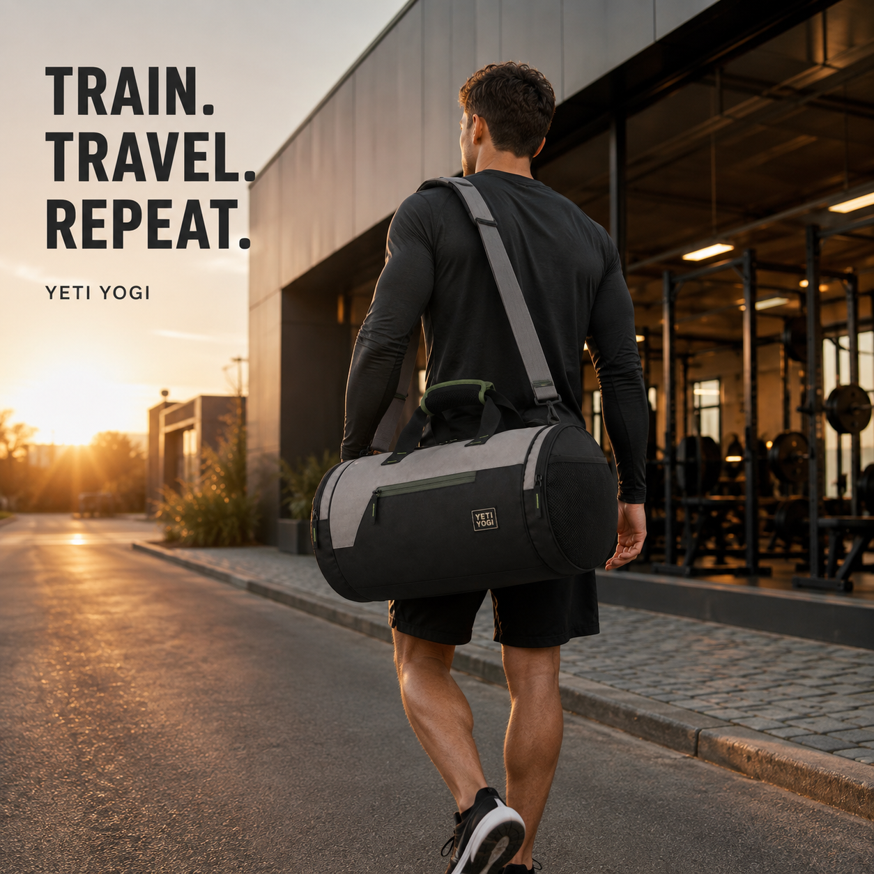 YETI YOGI 29L Gym and Travel Duffel Bag in Stone Grey - image 6