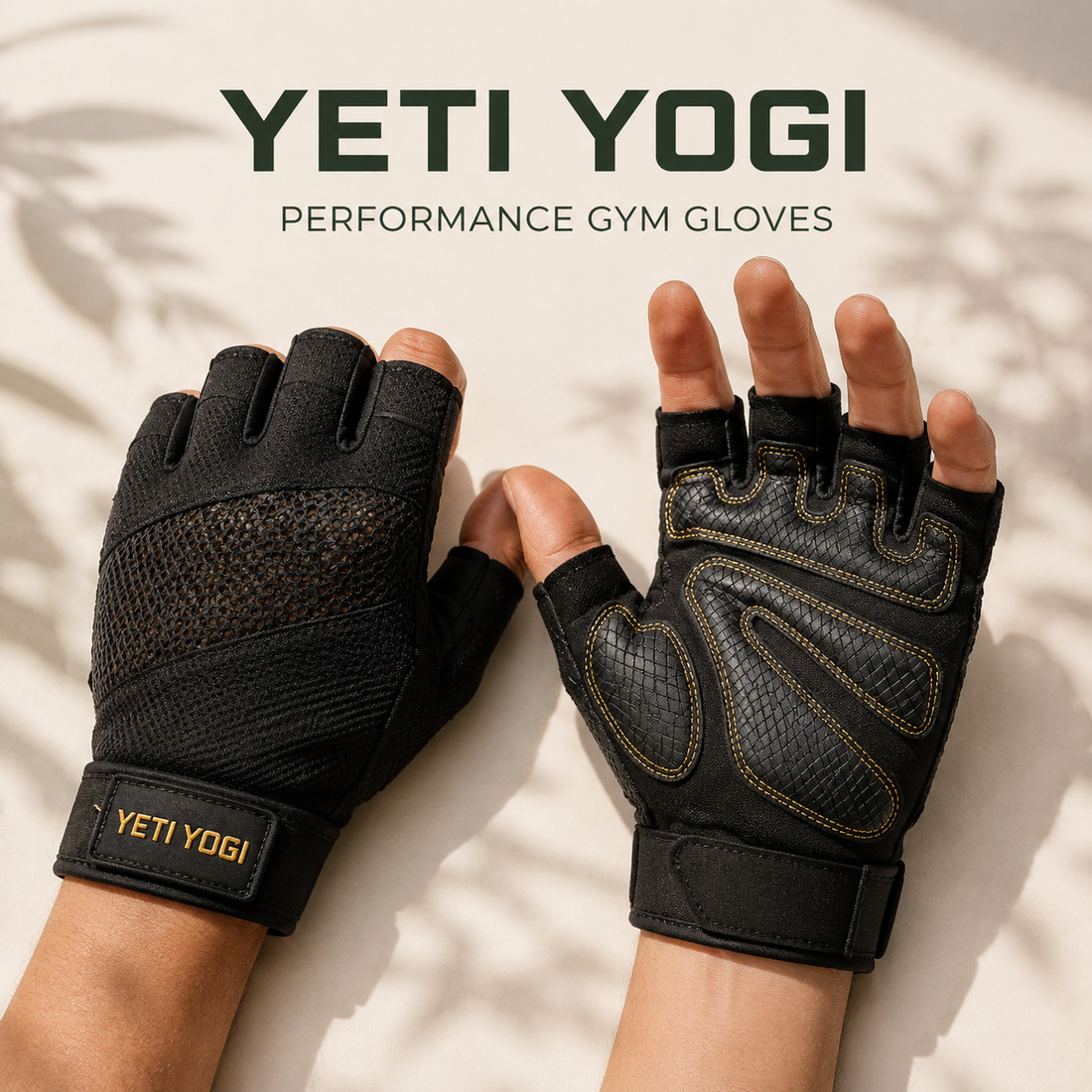 YETI YOGI Men’s Gym Gloves in Performance Black - image 1