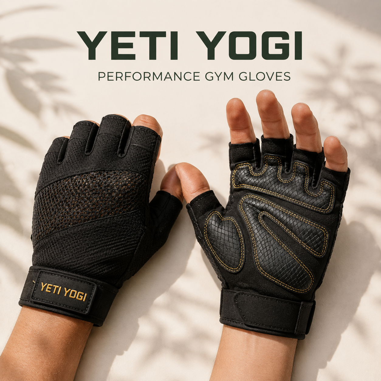 YETI YOGI Men’s Gym Gloves in Performance Black - image 1