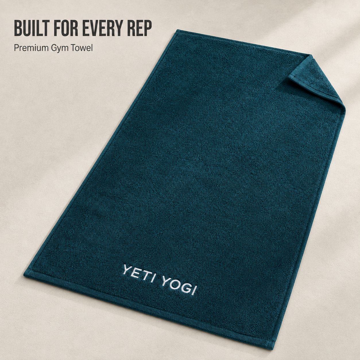 YETI YOGI premium gym towel in Blue