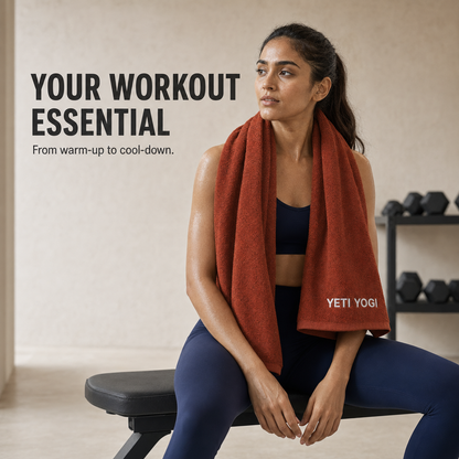Burnt Sienna gym towel for gym training
