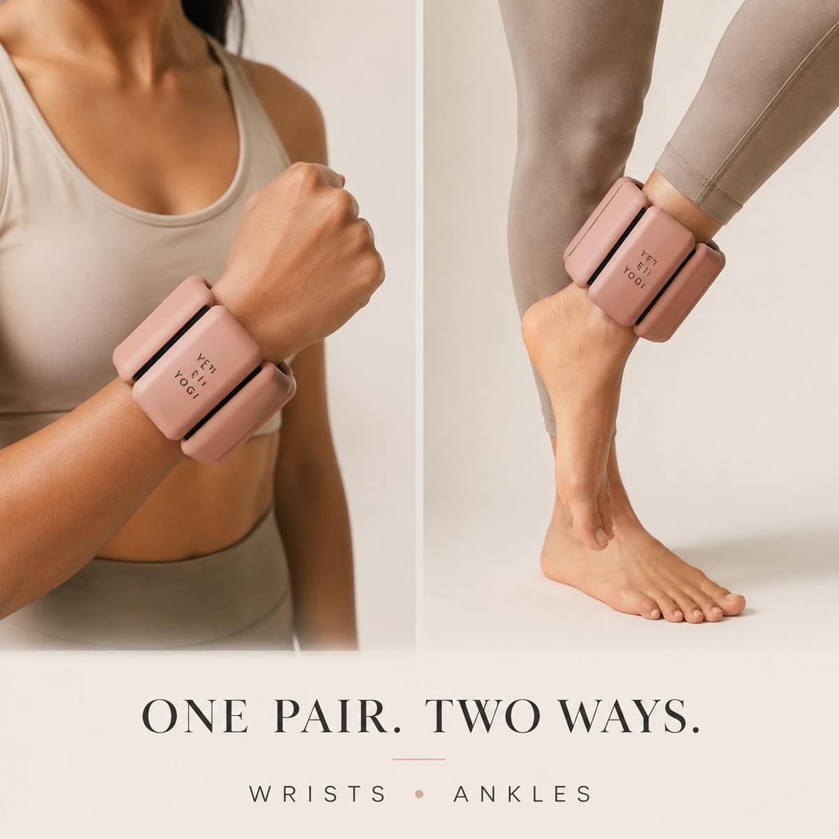 Himalayan Blush ankle and wrist weights for wrist and ankle use