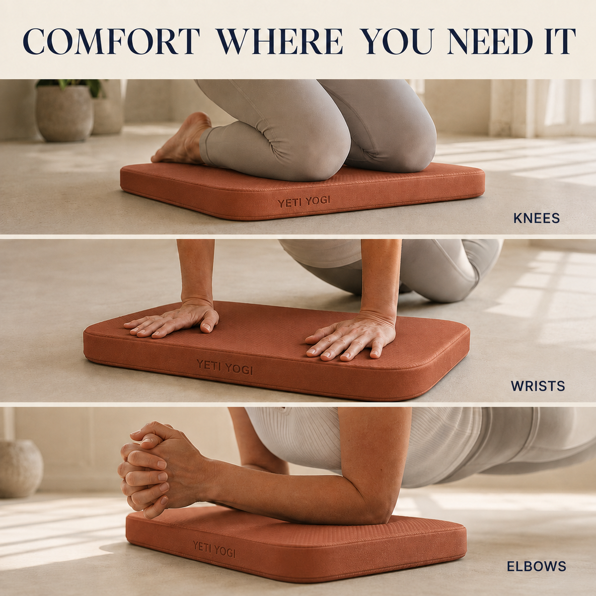 YETI YOGI Burnt Terracotta Joint Comfort Pads set of 2 - image 4 of 6